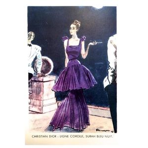 Vintage Christian Dior Ad Print